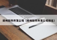 郑州软件开发公司（郑州软件开发公司排名）